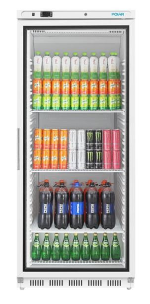 Polar CZ787-A C-Series Upright Display Fridge 600Ltr White