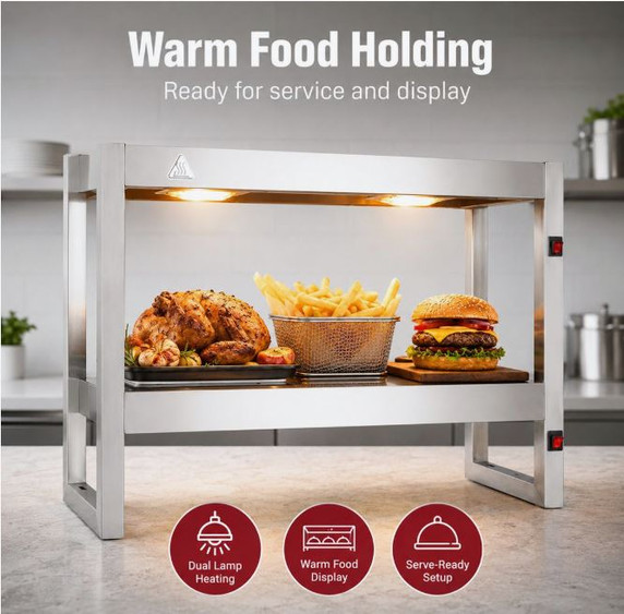 Benchstar FW4L-092 4-Lamp Commercial Food Warmer 900mm | 10A