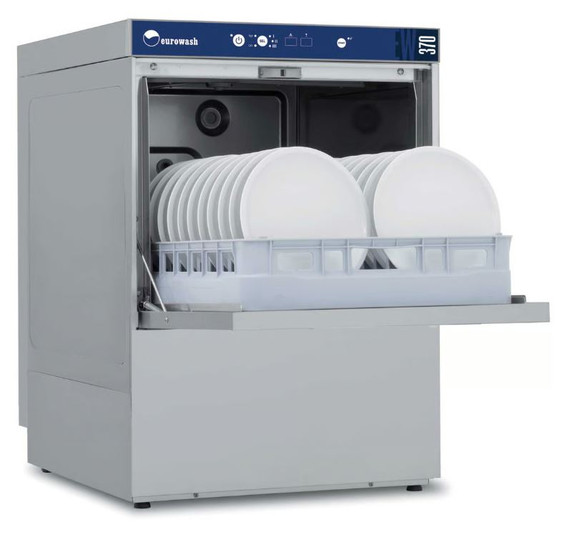 Eurowash EW370E High-Capacity Commercial Undercounter Dishwasher (500mm Rack)