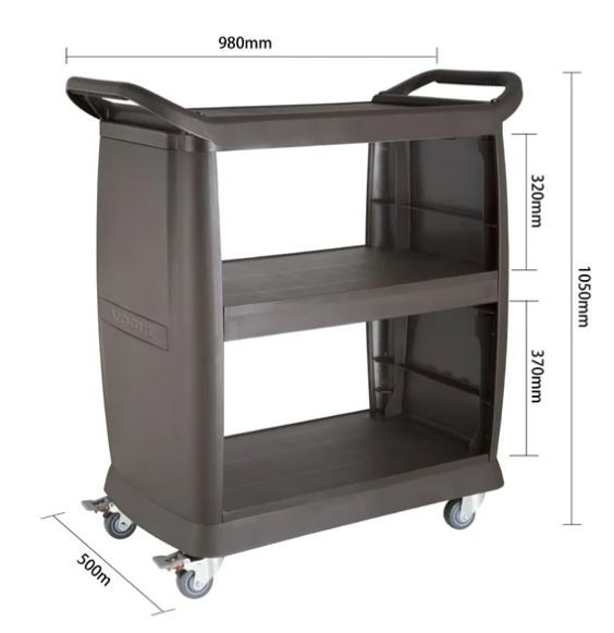 Vogue DN585 Polypropylene Mobile Trolley