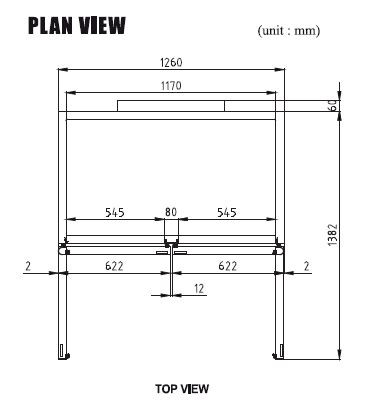 Turbo Air KF45-2-N 2 Door Top Mount Upright Freezer 1215 L