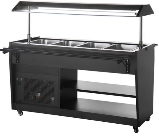 Polar PG007-A G-Series Refrigerated Buffet Bar Black