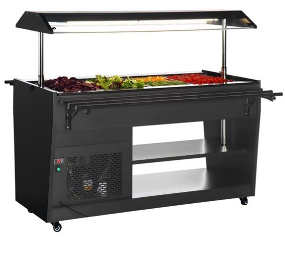 Polar PG007-A G-Series Refrigerated Buffet Bar Black