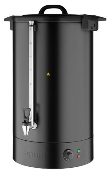 Apuro JA864-A 40L Insulated Hot Water Urn Matt Black | 2.6kW 10A