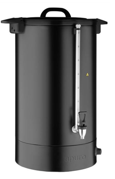 Apuro JA864-A 40L Insulated Hot Water Urn Matt Black | 2.6kW 10A