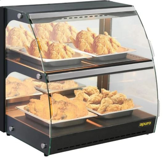 Apuro HW921-A Self-Serve Heated Food Display 650mm | 4x GN 1/2