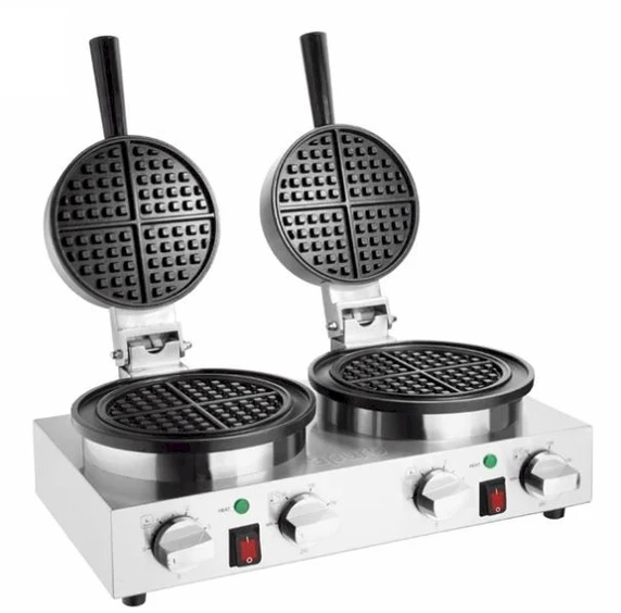 Apuro CJ533-A Double Belgian Waffle Maker | 60 Waffles/Hr
