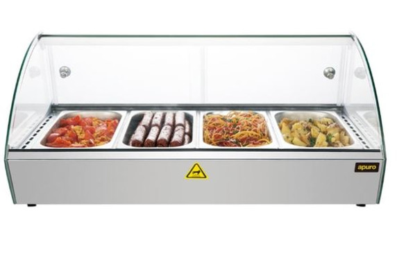 Apuro CW147-A Countertop Heated Food Display 773mm