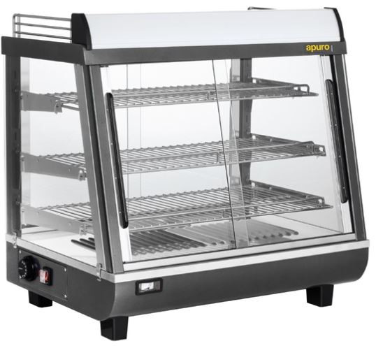 Apuro HW927-A Front and Rear Door Heated Merchandiser 96Ltr