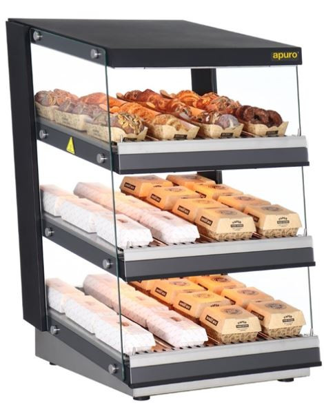 Apuro HW926-A Sloped Chute Food Warmer 3 Shelf