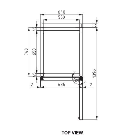Turbo Air KF25-1-N - 1 Door Top Mount Upright Freezer 574L