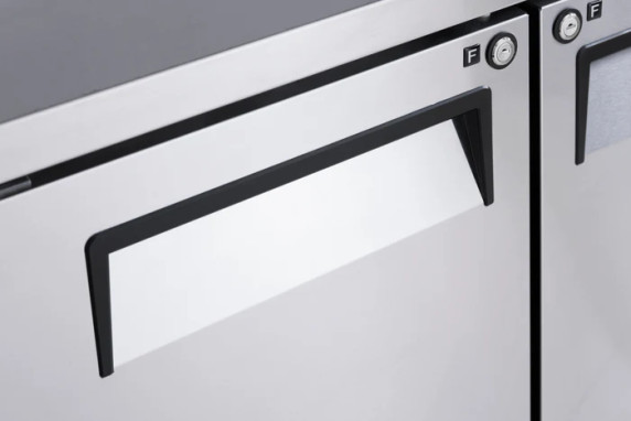 Turbo Air KUR12-2D-2-N - Undercounter 1 Door / 2 Drawer Underbench Fridge