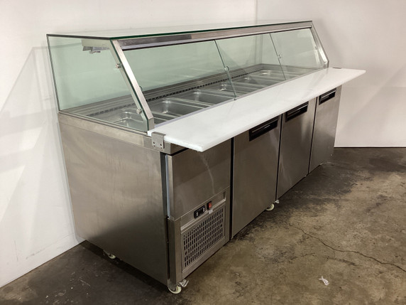 Thermaster PG210FA-YG 3 Door Salad Fridge