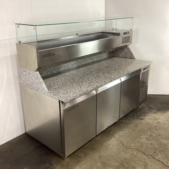 Coldline TZS17/1M-710 3 Door Pizza Prep Fridge