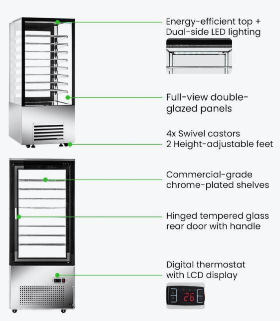 Bonvue Ambient Bakery Display Cabinet - BDC-510
