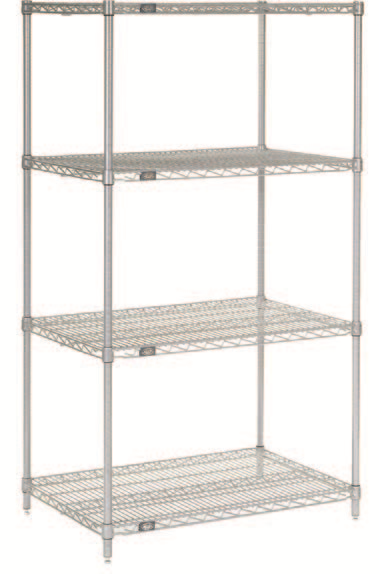 Atlas 24307EPL 4 Shelf Wire Shelving Kit - 760mm x 610mm