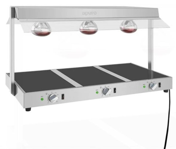 Apuro HT761-A Food Warmer with Gantry 3x GN 1/1