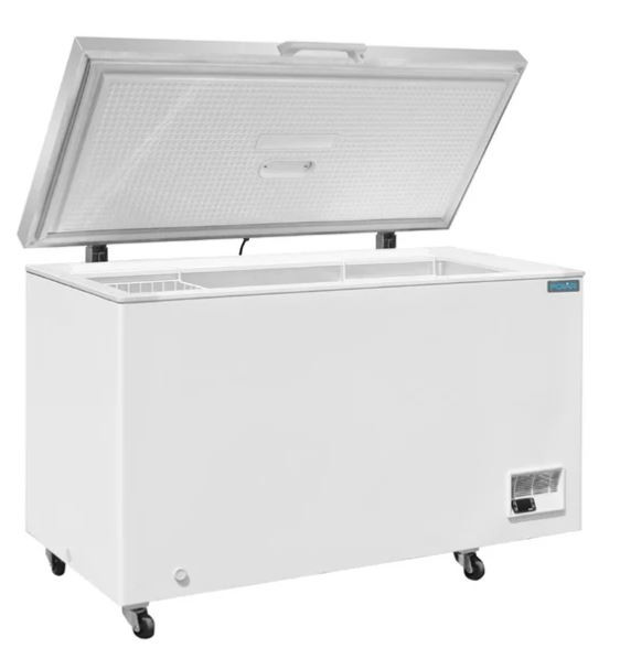 Polar GP897-A G-Series Chest Freezer with Stainless Steel Lid 378Ltr