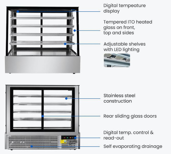 Bonvue Deluxe Chilled Display Cabinet - SLP850C