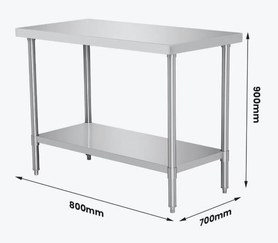 WB7-0800/A Stainless Steel Workbench