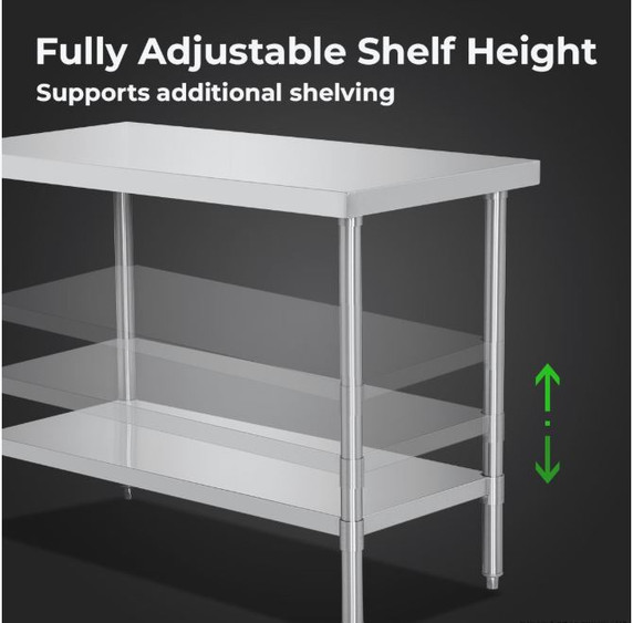 WB7-0800/A Stainless Steel Workbench