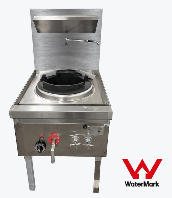 Gasmax Stainless Steel Waterless Nature Gas Single Wok Chimney Burner - WW-1NC