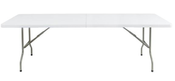 Bolero CF375 Centre Folding Table 8ft White