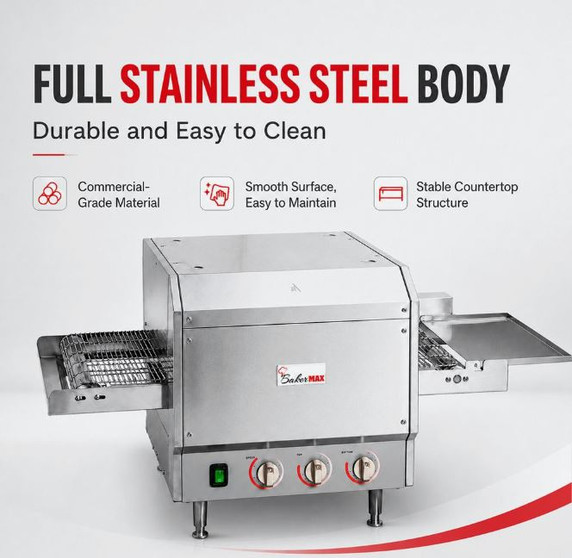 Bakermax Electric Conveyor Pizza Ovens - HX-14EP