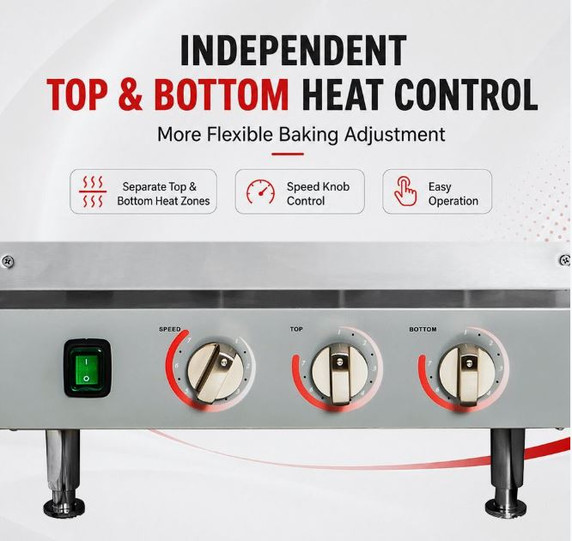 Bakermax Electric Conveyor Pizza Ovens - HX-14EP