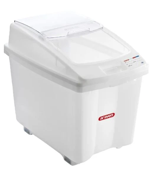 Araven CR976 Transparent Mobile Ingredient Bin 80Ltr