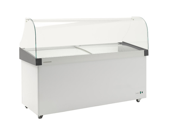 Liebherr EFI2853 Gelato Pack 282 L Curved Glass Chest Freezer