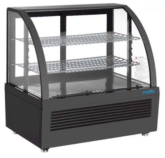 Polar C-Series CU636-A Countertop Display Fridge 100Ltr Black