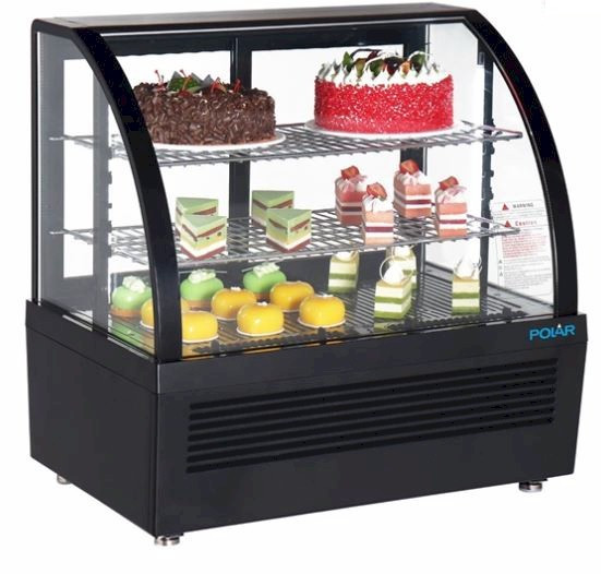 Polar C-Series CU636-A Countertop Display Fridge 100Ltr Black