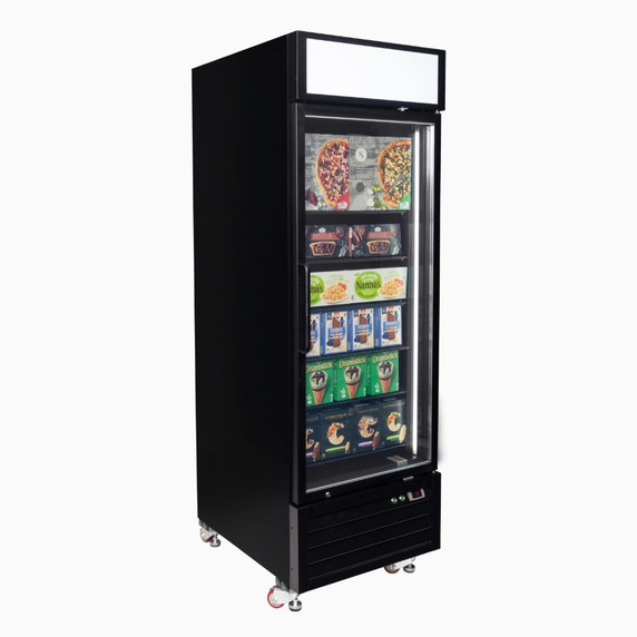 Bromic UF0550GDL-NR Upright Display Freezer 546L 1 Door Flat Glass Lightbox