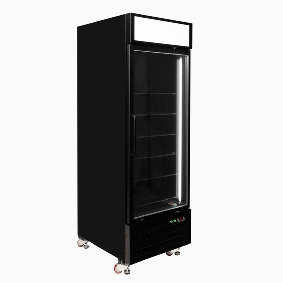 Bromic UF0550GDL-NR Upright Display Freezer 546L 1 Door Flat Glass Lightbox