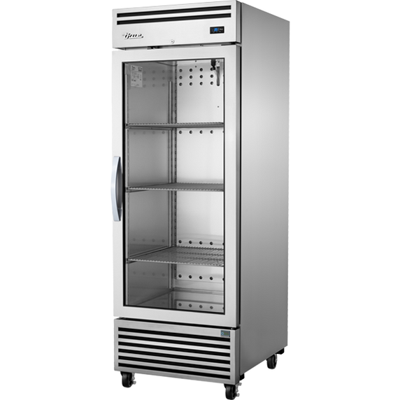 True Refrigeration TGN-1R-1G 2/1 GN Upright Foodservice Refrigerator - 1 Glass Swing Door (Reversible)