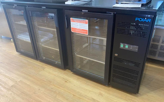 Ex-Showroom Polar Ex-UA022-A U-Series Back Bar Cooler 3 door Display