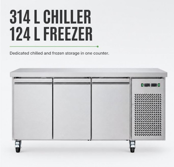Thermaster Dual-Temperature GN Counter Refrigerator GN3100DT