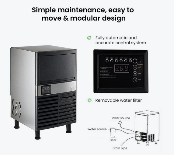 Blizzard Under Bench Ice Maker - Air Cooled - SN-120P Blizzard Under Bench Ice Maker - Air Cooled - SN-120P