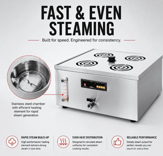 Benchstar Electric Steamer - ES-4SM