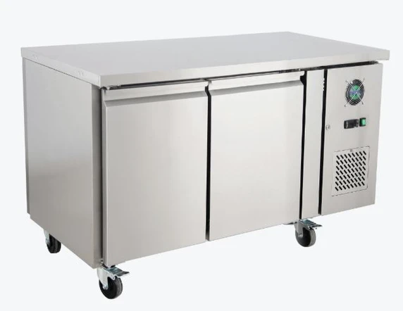 Thermaster 390L 2x2 Solid Door Pass-Through Ventilated 400x600mm Pan Refrigerated Central Counter - PA2100TNC