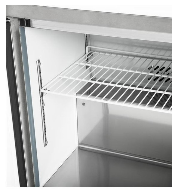 Polar GD883-A U-Series 2 Door Prep Counter Fridge 527Ltr