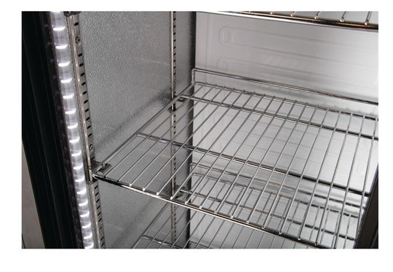 Polar GJ448-A G-Series Upright Back Bar Cooler with Sliding Doors 490Ltr