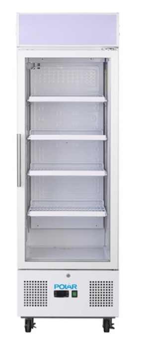 Polar DM075-A G-Series Upright Display Fridge White 218Ltr Polar DM075-A G-Series Upright Display Fridge White 218Ltr