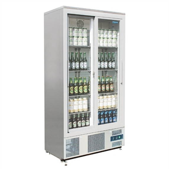 Polar G-Series Sliding Door Upright Bar Cooler Double Sliding Doors 490 Ltr Polar G-Series Sliding Door Upright Bar Cooler Double Sliding Doors 490 Ltr