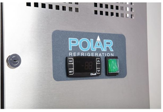 Polar G596-A U-Series 2 Door Counter Fridge 282Ltr