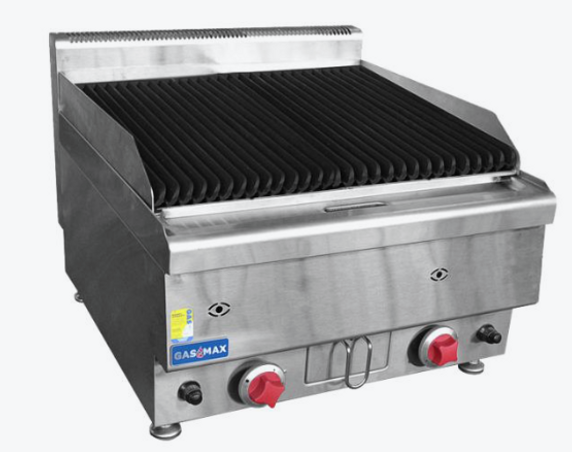 JUS-TRH60 GASMAX Benchtop 2 Burner Chargrill 600mm Width JUS-TRH60 GASMAX Benchtop 2 Burner Chargrill 600mm Width