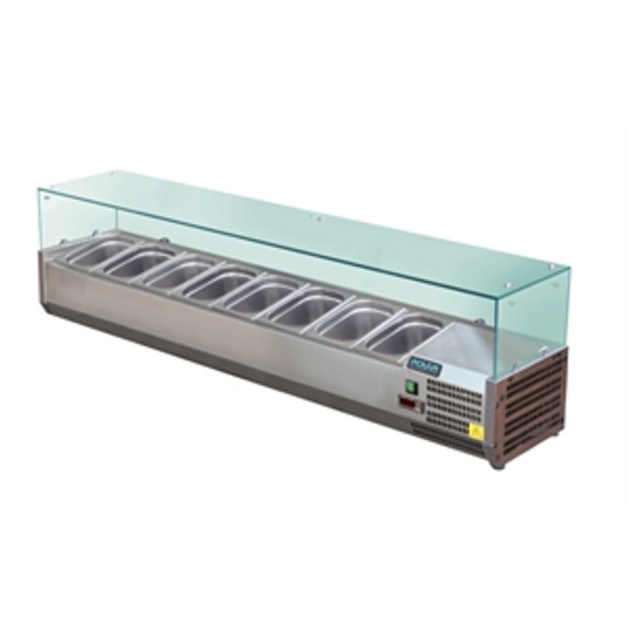 Polar GD877-A G-Series Countertop Prep Fridge 8x 1/3GN Polar GD877-A G-Series Countertop Prep Fridge 8x 1/3GN