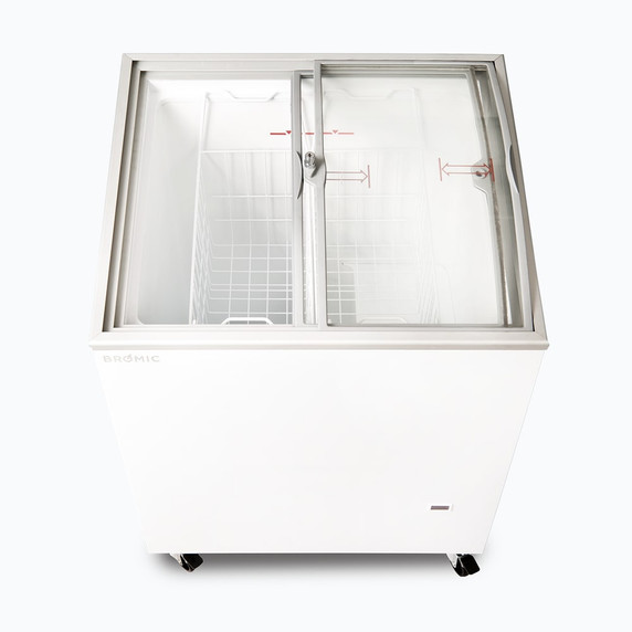 Bromic Display Chest Freezer - 176L - Curved Glass Top Bromic Display Chest Freezer - 176L - Curved Glass Top