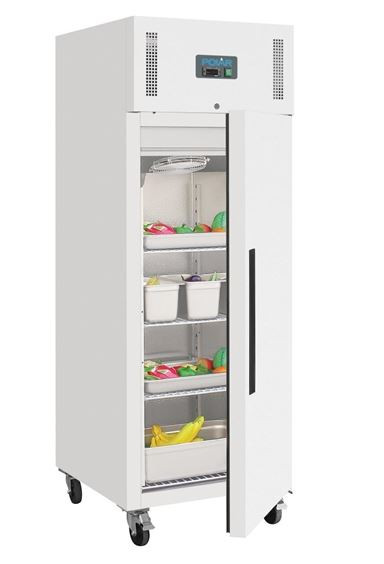 Polar DL899-A G-Series Upright Fridge White 600Ltr